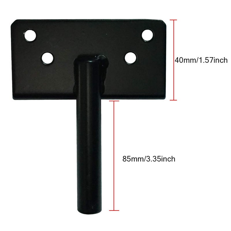 SANKINS Self-Locking Gate Latch Heavy Duty Post Mount Automatic Gravity Lever Wood/PVC Fence Gate Lock with Fasteners Hardware,for Secure Pool |Yard | Garden, Steel,Black - Image 5